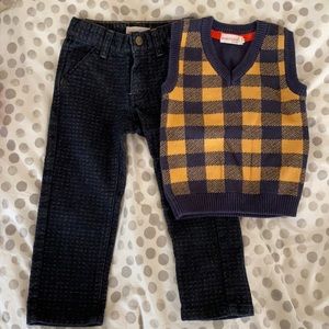 Deux par deux size 2 sweater and pants set